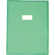 Protège-cahier cristal 24 x 32 cm 22/100 vert