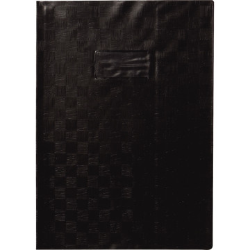Paquet de 10 protège-cahiers avec rabats épaisseur 22/100ème 21 x 29,7 cm noir
