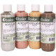 Lot de 4 flacons 250ml de peinture acrylique métal O'COLOR 