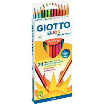 Etui de 24 crayons Elios Wood Free