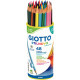 Pot de 48 crayons de couleurs Stilnovo Aquarellable assortis 