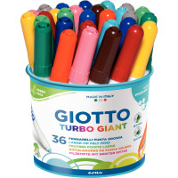 Pot de 36 feutres Giotto Turbo Giant 