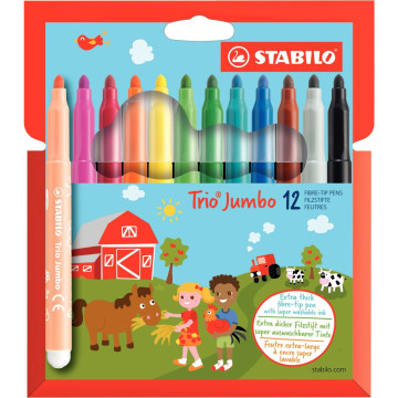 Etui de 12 feutres trio jumbo