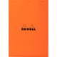 Bloc de bureau RHODIA 80 feuilles, format A5, quadrillé 5x5, papier blanc 80g 