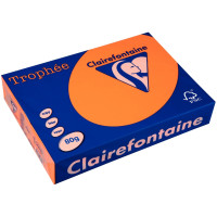 Ramette de 500 feuilles de papier 80g de format A4 orange fluo TROPHEE CLAIREFONTAINE 