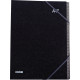 Trieur couverture noire grainée 26 compartiments alphabétiques