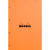 Bloc de bureau RHODIA 80 feuilles perforées, format A4+, quadrillé 5x5, papier blanc 80g