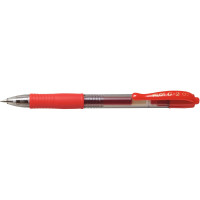 Stylo bille rétractable G-2 rouge 