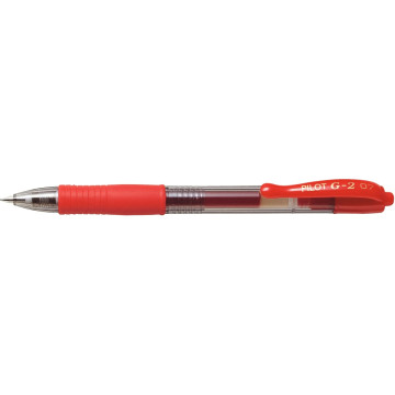 Stylo bille rétractable G-2 rouge