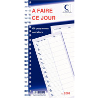 Carnet de 120 programmes A FAIRE CE JOUR 