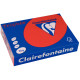 Ramette de 500 feuilles de papier 80g de format A4 rouge groseille TROPHEE CLAIREFONTAINE