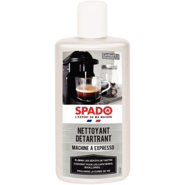 Flacon nettoyant détartrant machines expresso SPADO 250ml