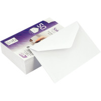 Paquet de 50 enveloppes de visite blanches 90x140 100g gommées 