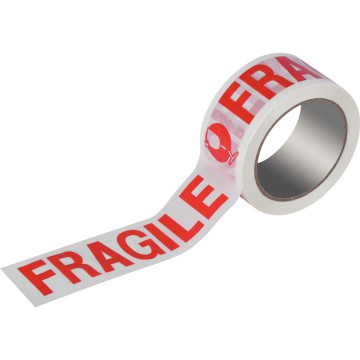 Lot de 6 rouleaux adhésifs, 50 mm x 66 m, imprimés "FRAGILE"