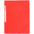 Chemise 3 rabats à élastiques + étiquette de dos coloris rouge carte grainée 5/10e 450g format 24 x 32 cm