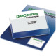 Blister de 10 pochettes adhésives transparentes pour cartes de visite format 60x105 mm 