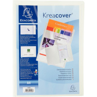 Chemise de présentation personnalisable KREACOVER pour format 21x29,7 cm en polypropylène 4/10ème blanc 