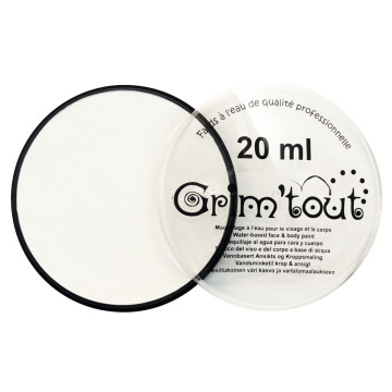 Galet de 20 ml de maquillage aquarellable GRIM'TOUT blanc