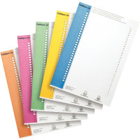 Sachet de 10 planches A4 de 31 étiquettes numéro 9 pour dossier suspendus armoires coloris assortis 