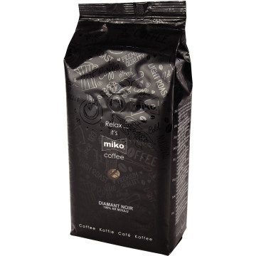 Paquet café moulu diamant noir 1Kg MIKO