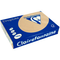 Paquet de 250 feuilles de papier 160g de format A4 caramel TROPHEE CLAIREFONTAINE 