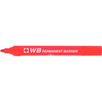 Marqueur permanent WB pointe ogive rouge 