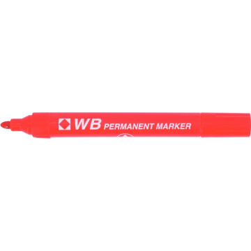 Marqueur permanent WB pointe ogive rouge