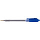 Stylo bille rétractable Wiz pointe moyenne 1mm bleu 