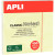Bloc de 100 feuilles notes adhésives repositionnables, 75 x 75 mm, jaune