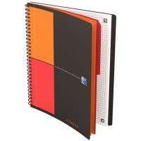 Cahier à reliure intégrale ACTIVEBOOK 160 pages, format tablette B5, quadrillé 5x5 