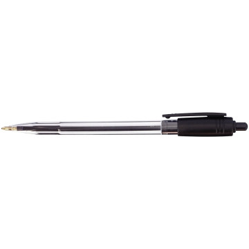 Stylo bille rétractable Wiz pointe moyenne 1mm noir