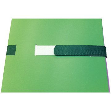 Chemise extensible à sangle velcro qualité toilée format 24x32 cm vert