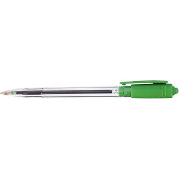 Stylo bille rétractable Wiz pointe moyenne 1mm vert