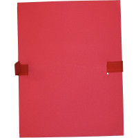 Chemise extensible à sangle velcro qualité toilée format 24x32 cm rouge 