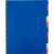 Jeu de 10 intercalaires ADOC COLOR en polypropylène souple