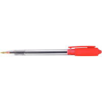 Stylo bille rétractable Wiz pointe moyenne 1mm rouge 