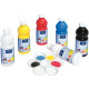 Carton de 6 flacons 500ml d'acrylique Glossy Lefranc Bourgeois, couleurs vives assorties