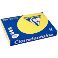 Ramette de 500 feuilles de papier 80g de format A3 jaune soleil TROPHEE CLAIREFONTAINE 