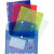 Paquet de 5 enveloppes perforées en polypropylène 20/100ème format A4 coloris assortis