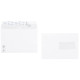 Boîte de 500 enveloppes vélin blanches C5 162x229 90g/m² fenêtre 45x100 bande de protection 