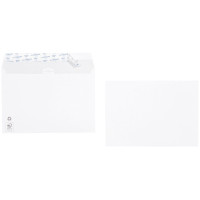 Boîte de 500 enveloppes blanches C5 162x229 90g/m² bande de protection 