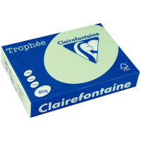 Ramette de 500 feuilles de papier 80g de format A3 vert golf TROPHEE CLAIREFONTAINE 