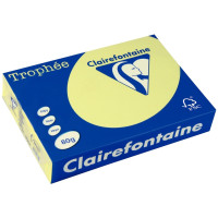 Ramette de 500 feuilles de papier 80g de format A3 jonquille TROPHEE CLAIREFONTAINE 