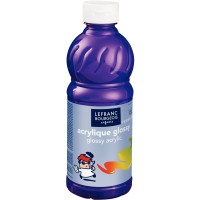 Flacon 500ml d'acrylique Glossy Lefranc Bourgeois, violet 