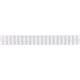 Boite de 50 anneaux reliure/peignes à relier plastique ovales 21 boucles standard A4 diamètre 38mm blanc