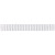 Boite de 50 anneaux reliure/peignes à relier plastique ovales 21 boucles standard A4 diamètre 38mm blanc