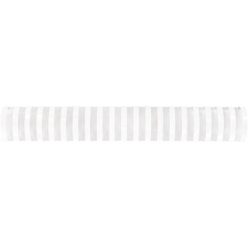 Boite de 50 anneaux reliure/peignes à relier plastique ovales 21 boucles standard A4 diamètre 45mm blanc