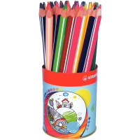 Pot de 38 crayons de couleur triangulaires 