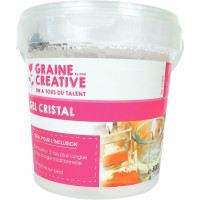 Pot de 800g de gel cristal pour bougies + 8 mèches sur pied 