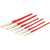 Pot de 144 brosses plates en soie de porc 24 piècesx6 tailles assorties (n° 6, 8, 10, 12, 14 et 16)